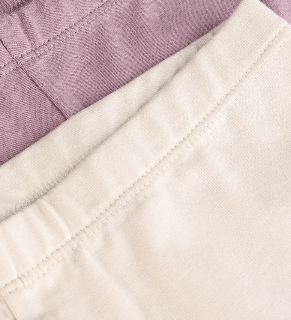 Minymo Leggings - 2-pak - Elderberry