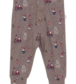 Minymo Natbukser - Dark Brown Melange