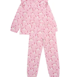 Minymo Nattøj - 2-delt - AOP - Bleached Mauve