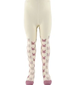 Minymo Strømpebukser - 2-Pak - Orchid Haze m. Mønster