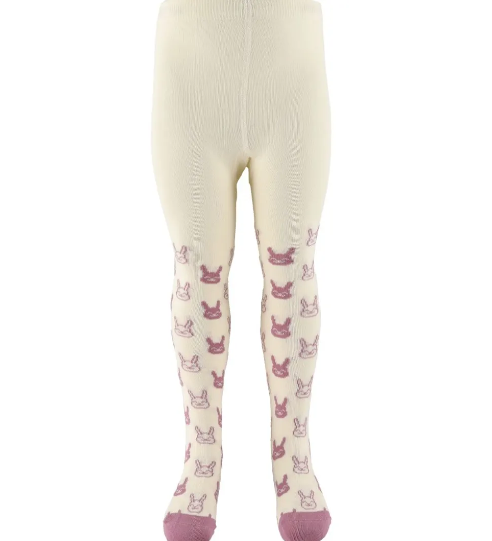 Minymo Strømpebukser - 2-Pak - Orchid Haze m. Mønster