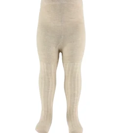 Minymo Strømpebukser - 2-pak - Rib - Noos - Silver Mink Melange