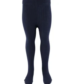 Minymo Strømpebukser - 2-Pak - Solid Rib - Total Eclipse