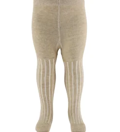Minymo Strømpebukser - Rib - Silver Mink