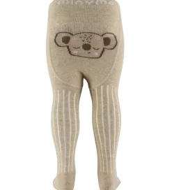 Minymo Strømpebukser - Rib - Silver Mink