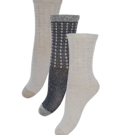 Minymo Strømper - 3-pak - Dark Navy