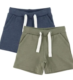 Minymo Sweatshorts - 2-pak - Vetiver