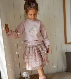 Minymo Tylnederdel - Burnished Lilac m. Blomster