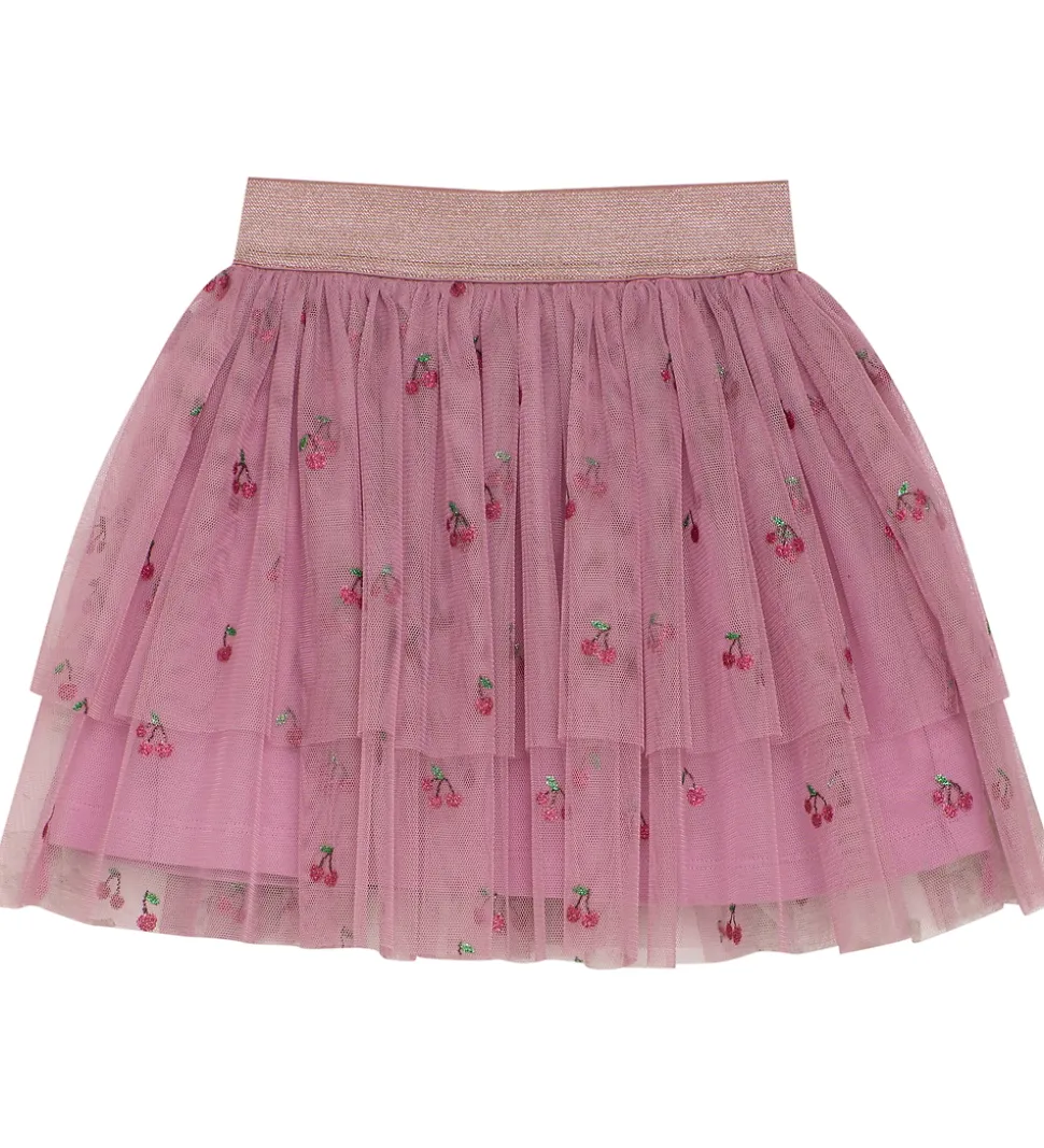 Minymo Tylnederdel - Mauve Orchid m. Kirsebær