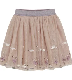 Minymo Tylnederdel - Shadow Gray m. Broderi