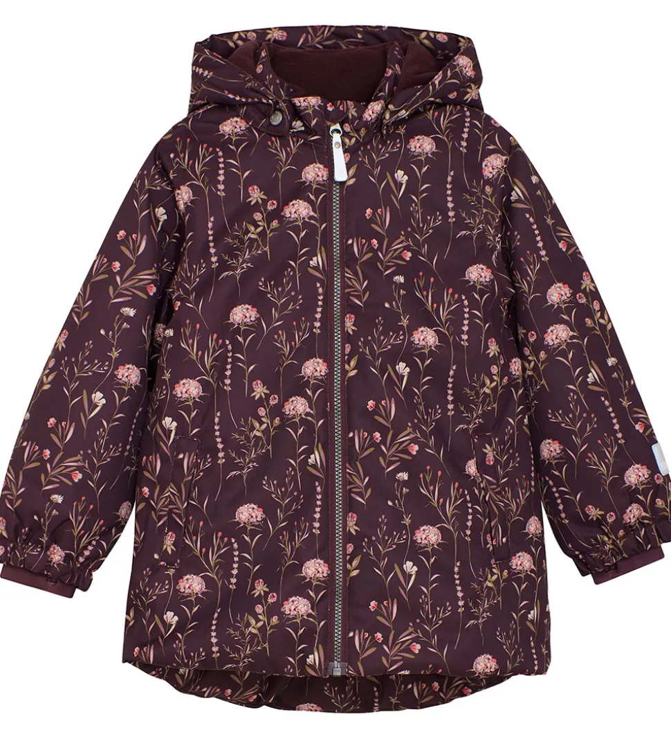 Minymo Vinterjakke - AOP - Catawba Grape