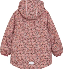 Minymo Vinterjakke - AOP - Peach Whip