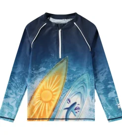 Molo Badebluse - UV50+ - Noble - Surf Art Blue Chill