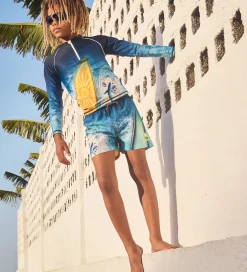 Molo Badeshorts - UV50+ - Niko - Surf Art Blue Chill