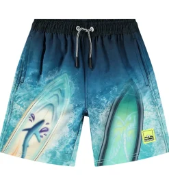 Molo Badeshorts - UV50+ - Nilson - Surf Art Blue Chill