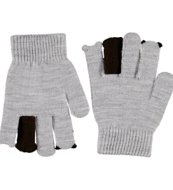 Molo Handsker - Strik - Kaapo - Grey Melange m. Dyr