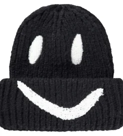 Molo Hue - Strik/Rib - Kim - Sort m. Smiley