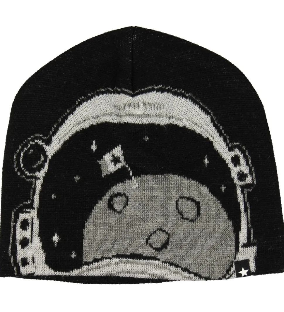 Molo Hue m. Tube - Kleo - Uld/Polyester - Very Black m. Rumhjelm