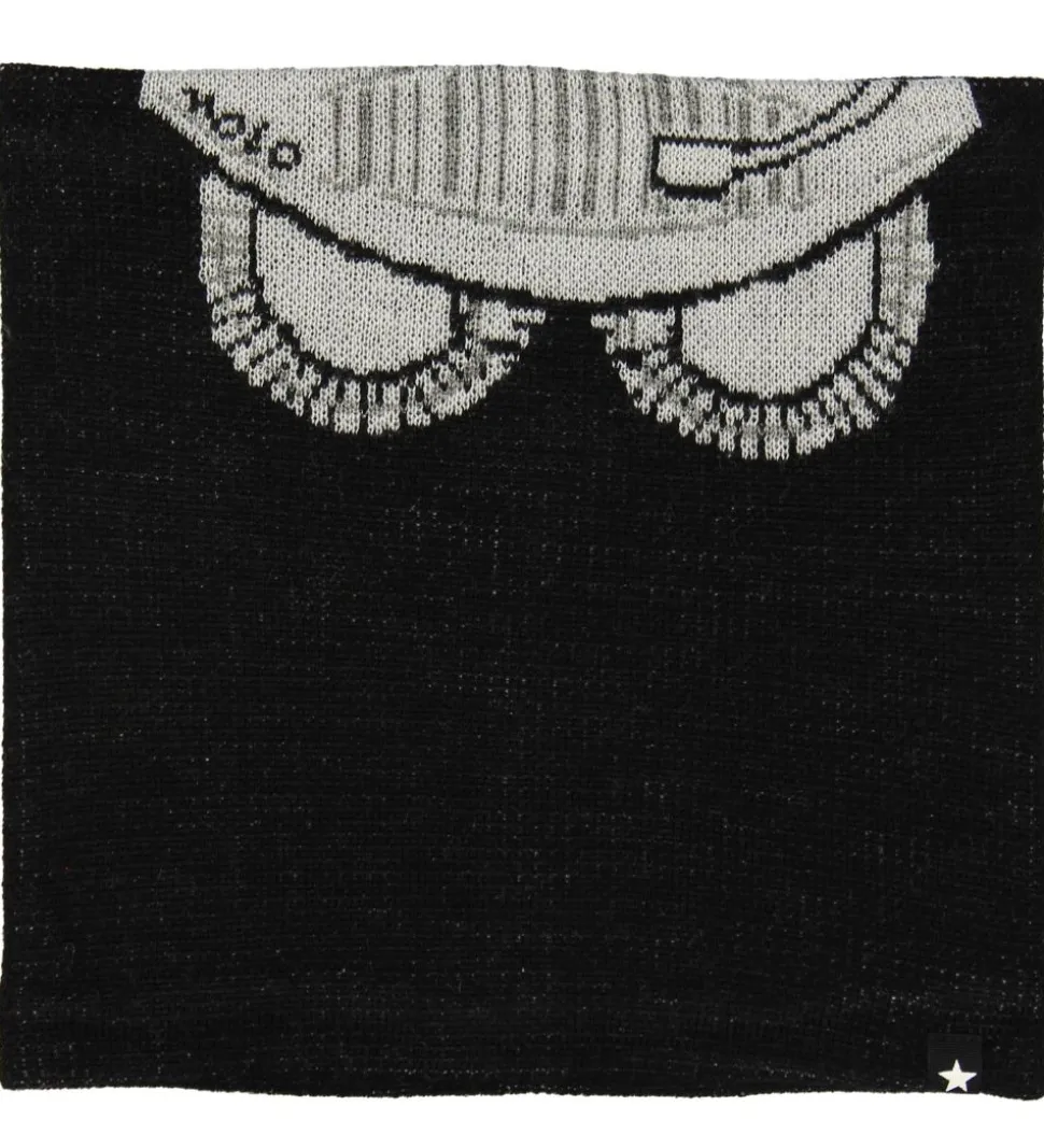 Molo Hue m. Tube - Kleo - Uld/Polyester - Very Black m. Rumhjelm