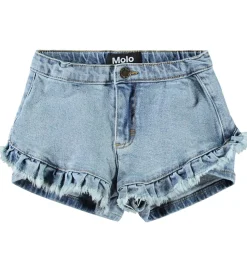 Molo Shorts - Denim - Agnetha - Distressed Washed