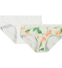 Molo Trusser - 2-pak - Jana - Cherries White