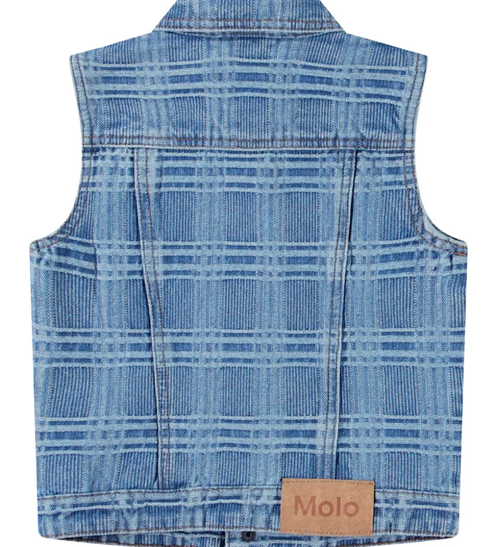 Molo Vest - Denim - Hertha - Washed Check