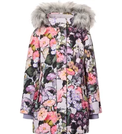 Molo Vinterfrakke - Peace - Flower Art m. Imiteret Pels