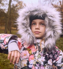 Molo Vinterfrakke - Peace - Flower Art m. Imiteret Pels