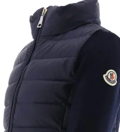 Moncler Cardigan - Uld/Dun - Navy