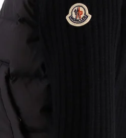 Moncler Cardigan - Uld/Dun - Sort