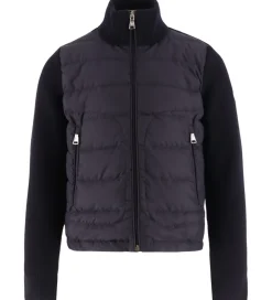 Moncler Cardigan - Uld/Dun - Navy