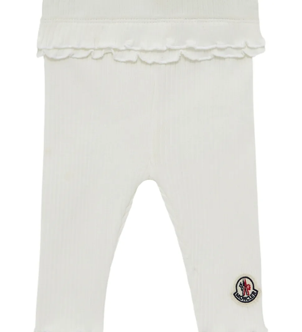 Moncler Leggings - Rib - Natural