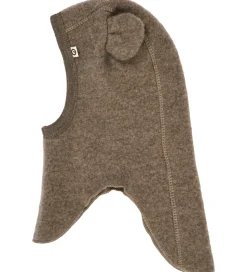 Müsli Elefanthue - 1-lags - Uld - Walnut Melange m. Ører