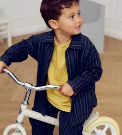 Müsli Skjorte - Stripe - Night Blue/Moss/Stormy Blue