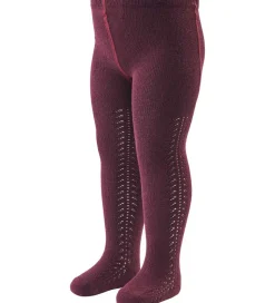 Müsli Strømpebukser - Lace - Fig m. Hulmønster