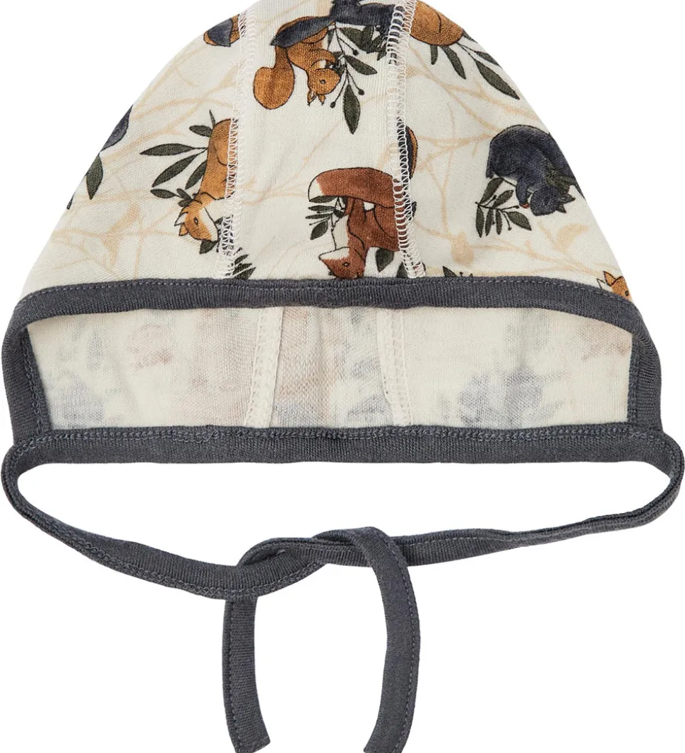 Name It Babyhjelm - NbmWillit - Uld - Moonbeam/Aop