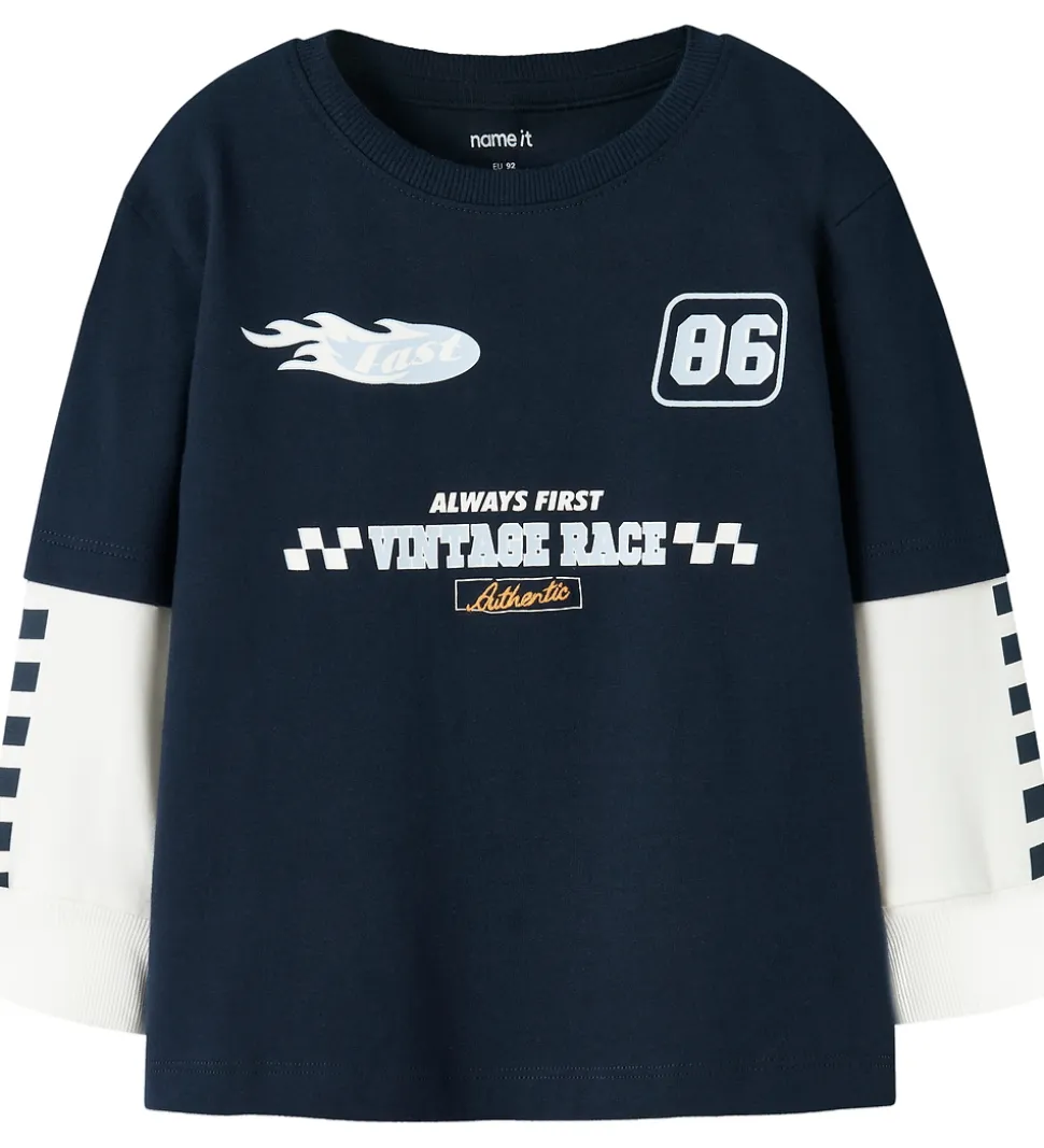 Name It Bluse - NmmRichael - Navy Blazer