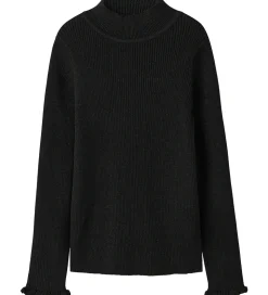 Name It Bluse - Rib - Glitter - NkfRiaglitter - Sort