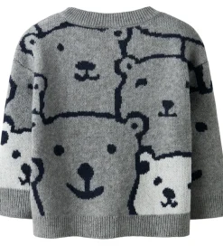 Name It Bluse - Strik - NmmSauel - Gråmeleret