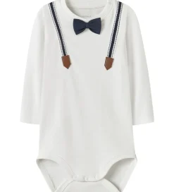 Name It Body l/æ - NbmRufus - Bright White m. Print