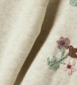 Name It Cardigan - Strik - NbfNussy - Peyote Melange m. Blomster