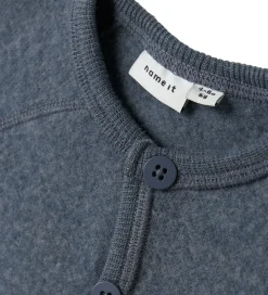 Name It Cardigan - Uld - NbmWmino - Folkstone Gray