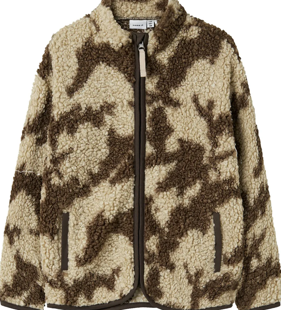 Name it Fleecejakke - NkmOzias - Island Fossil/Delicioso