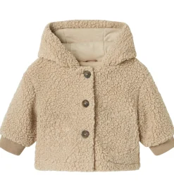 Name It Fleecejakke - Teddy - NbnMilo - Pure Cashmere