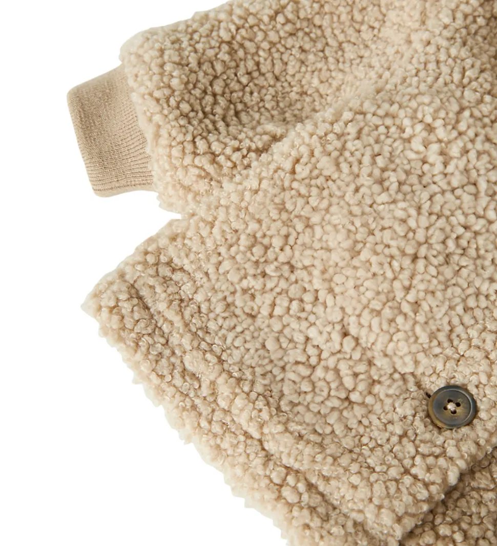 Name It Fleecejakke - Teddy - NbnMilo - Pure Cashmere