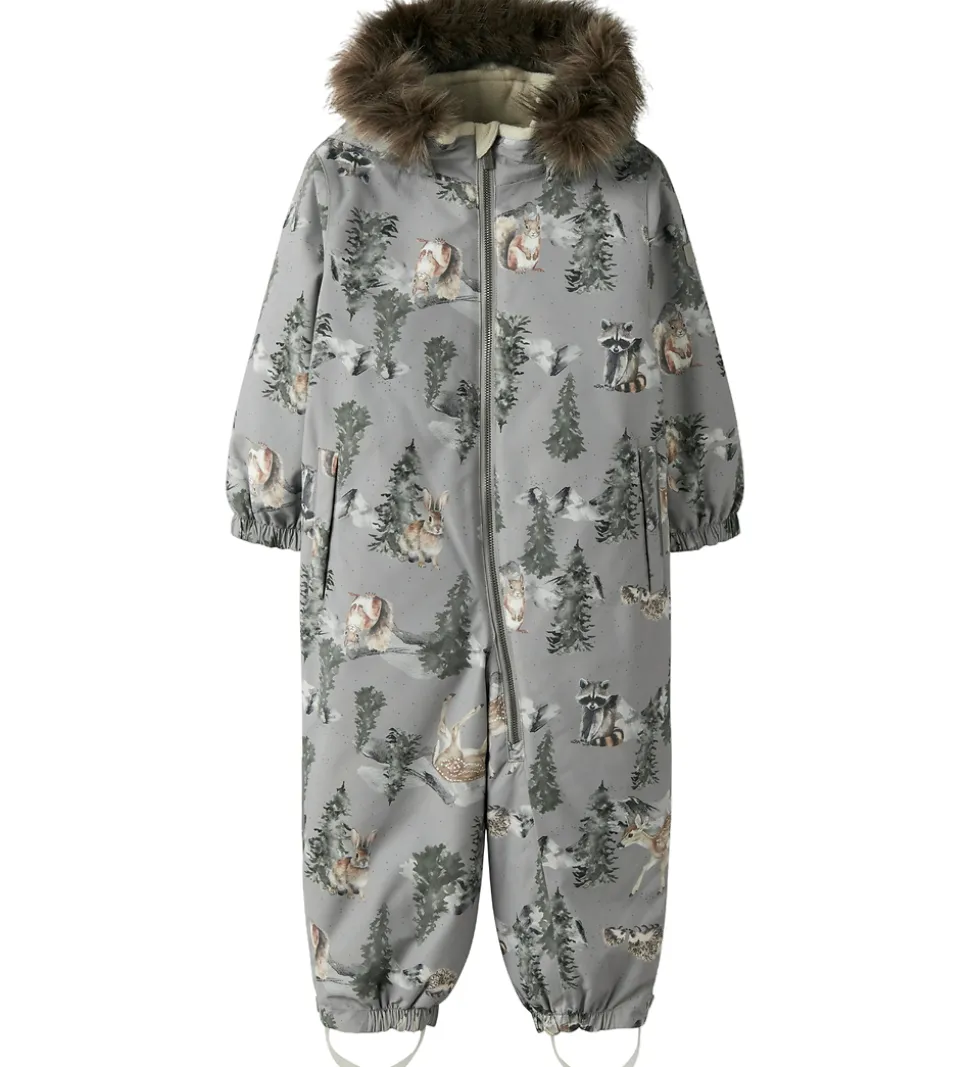 Name It Flyverdragt - NmnSnow10 - Ultimate Grey/Woodland