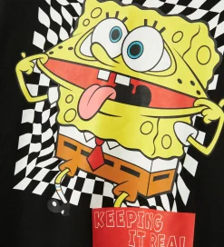 Name It Hættetrøje - NkmJohano - Svampebob - Sort