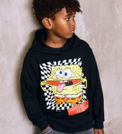 Name It Hættetrøje - NkmJohano - Svampebob - Sort