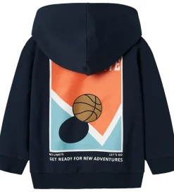 Name It Hættetrøje - NmmKelvin - Navy Blazer m. Print