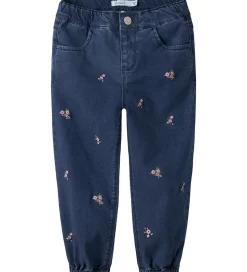 Name It Jeans - NmfRose - Dark Blue Denim/Flower Emb